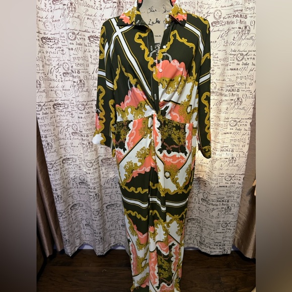 63- 7th Avenue Design Studio New York & Company Long Dress Large - Picture 5 of 6